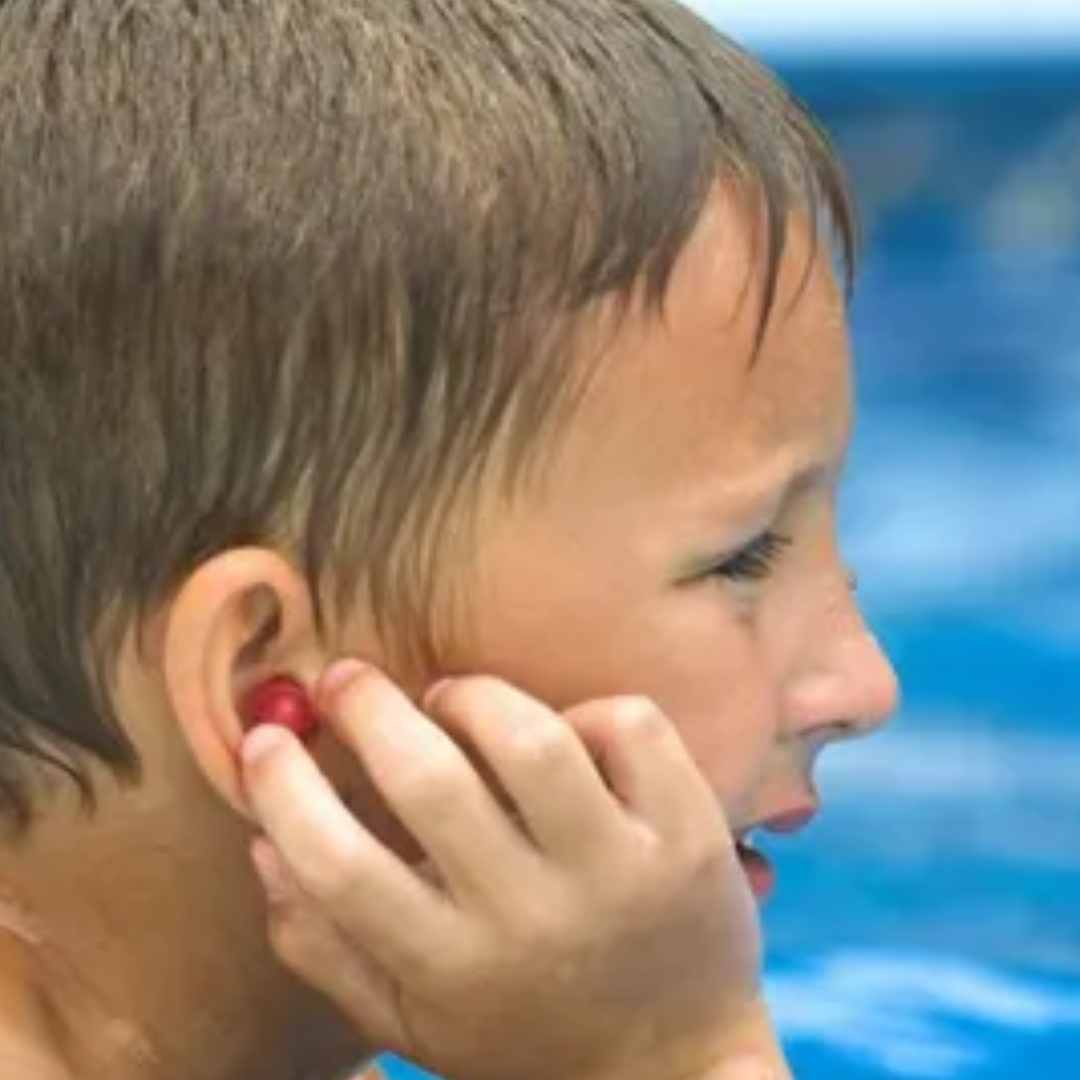 Difficulty swimming or showering due to water entering the middle ear